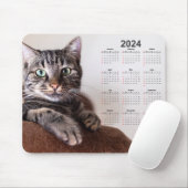 Beautiful Cat Resting 2024カレンダー マウスパッド (マウス)
