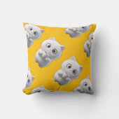 beautiful cat Throw Pillows クッション (正面)