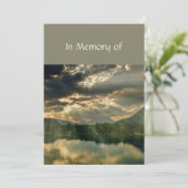 Beautiful Celebration of Life Service Lake Beach 招待状 (スタンド正面)