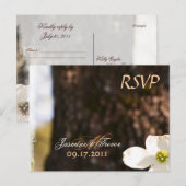 Beautiful Christian Dogwood RSVPポストカード（食付き） インビテーションポストカード (正面/裏面)