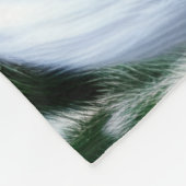 Beautiful Christmas Fox フリースブランケット (角)