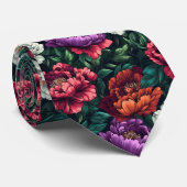 Beautiful Christmas Gift For Husband Peonies Flowe ネクタイ (ロール)