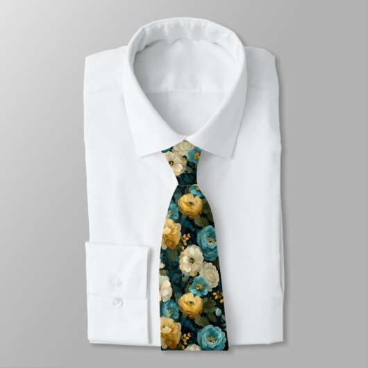 Beautiful Christmas Gift For Men Ranunculus Floral ネクタイ (タイ)