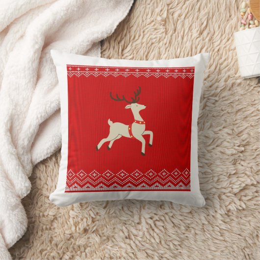 Beautiful Christmas Square Pillow | Festive Holida クッション (ブランケット)