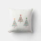 🏠 “Beautiful Christmas Throw Pillow | Elegant Hol クッション (正面)