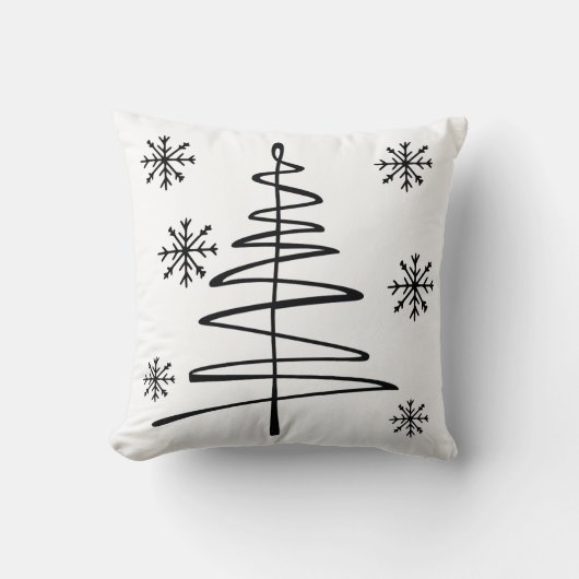 Beautiful Christmas Throw Pillow | Festive Holiday クッション (正面)