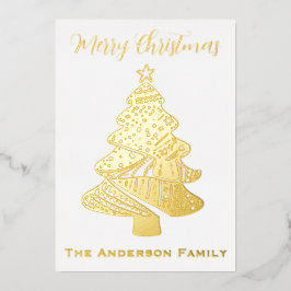Beautiful Christmas Tree 箔シーズンカード