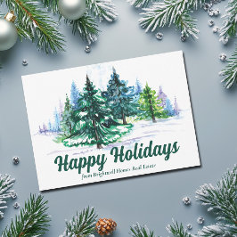 Beautiful Christmas Trees Landscape Custom Company シーズンカード