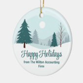 Beautiful Christmas Trees Winter Business Gift セラミックオーナメント (左)