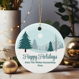 Beautiful Christmas Trees Winter Business Gift セラミックオーナメント