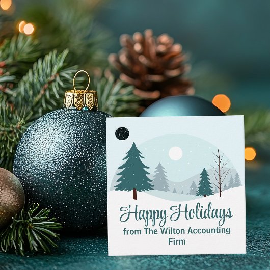 Beautiful Christmas Trees Winter Holiday Party フェイバータグ