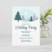 Beautiful Christmas Trees Winter Holiday Party 招待状 (スタンド正面)