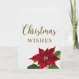 Beautiful Christmas Wishes Holiday Greeting Card カード