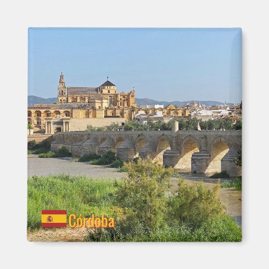 Beautiful city Cordoba in Spain, travel マグネット (正面)