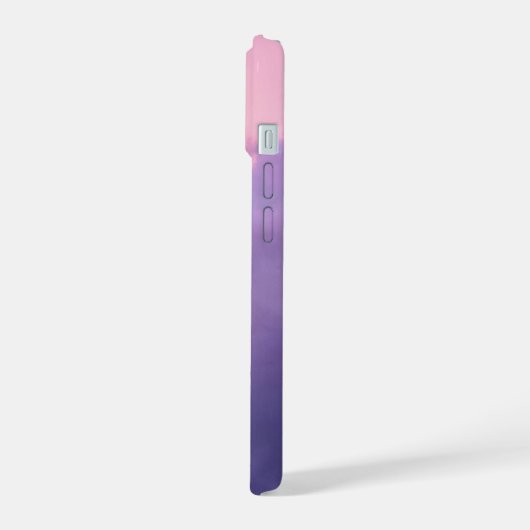 Beautiful Cloud Phone Case (ピンク/紫) iPhone 15ケース (左側面)