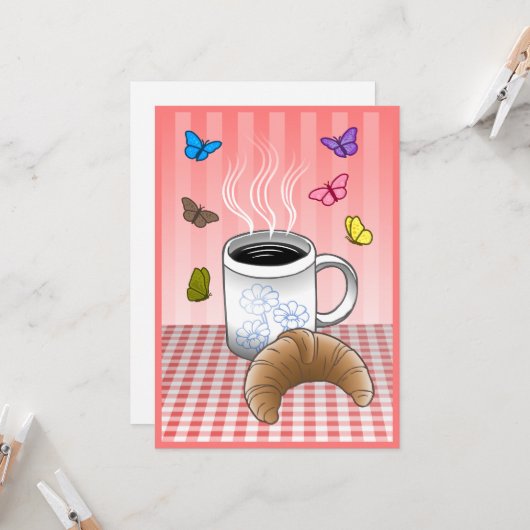 Beautiful Coffee Time カード (正面/裏面インサイチュ)