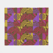 Beautiful colorful pattern フリースブランケット (正面(横))