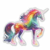 Beautiful Colorful Unicorn  シール (正面)