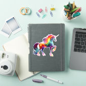 Beautiful Colorful Unicorn  シール (iPadカバー)