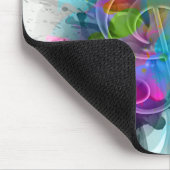 Beautiful Colorful Watercolor Splatter Music note マウスパッド (コーナー)