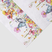 Beautiful Colorful Wildflowers & Butterflies 薄葉紙 (詳細)