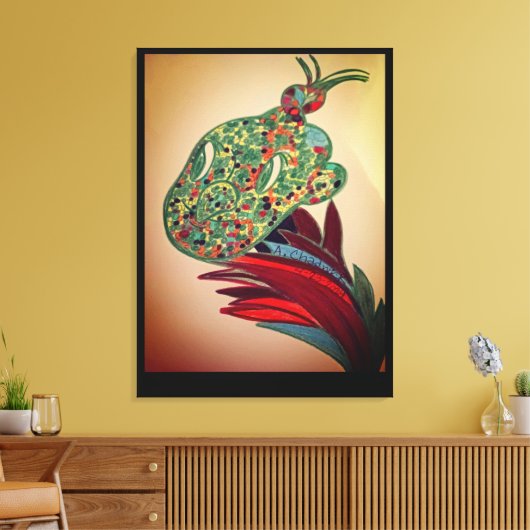 Beautiful Creature Plant Stretched Canvas Print キャンバスプリント (インサイチュ (リビング))