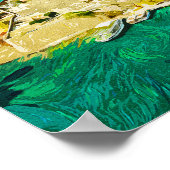 Beautiful Crete Greece Scenery Oil Paint ポスター (角)