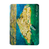 Beautiful Crete Greece Scenery Oil Paint マグネット (縦)