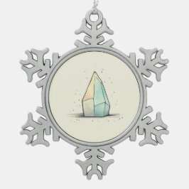Beautiful Crystal Tint Art  スノーフレークピューターオーナメント
