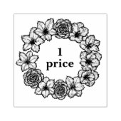 Beautiful custom floral  ラバースタンプ (インプリント)