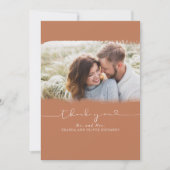 Beautiful Cute 結婚's Thank You Photo サンキューカード (正面)