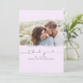 Beautiful Cute 結婚's Thank You Photo サンキューカード (スタンド正面)