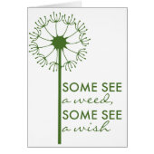 Beautiful Dandelion Inspirational Card (正面)
