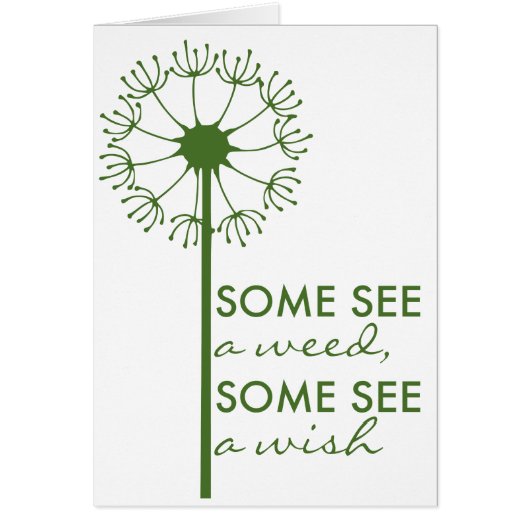 Beautiful Dandelion Inspirational Card (正面)