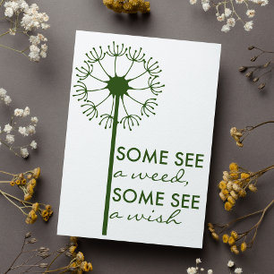 Beautiful Dandelion Inspirational Card