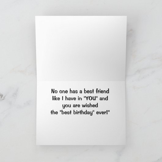 BEAUTIFUL DAY-BECAUSE IT IS "YOUR BIRTHDAY" CARD カード (内部)