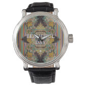 Beautiful Day – Inspirational Kaleidoscope Art Wat 腕時計 (正面)