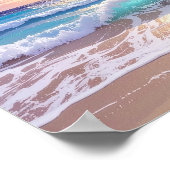 Beautiful Day Ocean Wonders at the Seashore Beach ポスター (角)