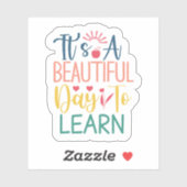 Beautiful Day To 学 -カスタムVinyl Stickers シール (シート)