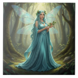 Beautiful December Turquoise Fairy タイル