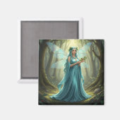 Beautiful December Turquoise Fairy マグネット (正面/裏面)