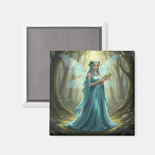 Beautiful December Turquoise Fairy マグネット (正面/裏面)