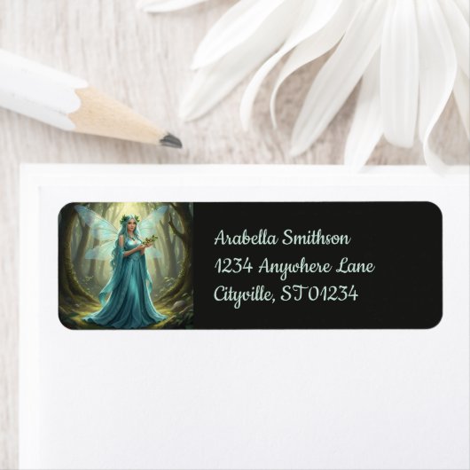 Beautiful December Turquoise Fairy ラベル (インサイチュ)