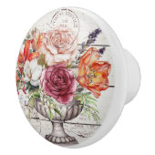 Beautiful decorative rustic trendy wood Botanical セラミックノブ (右)