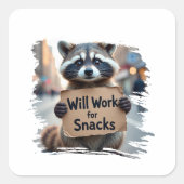 beautiful design humor スクエアシール (正面)