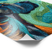 Beautiful detailed unique style Great Dane art フォトプリント (角)