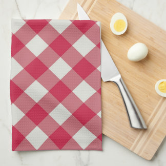 Beautiful Diamond Gingham Pattern Tea Towel キッチンタオル