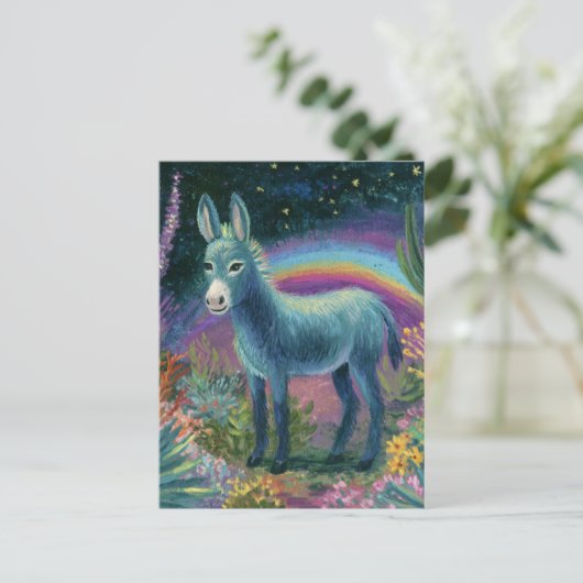 Beautiful Donkey at Night ポストカード (スタンド正面)