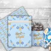 Beautiful Elegant Light Blue Hanukkah ラッピングペーパー