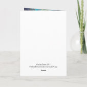 Beautiful Elegant Renaissance Style Christmas Tree シーズンカード (裏面)